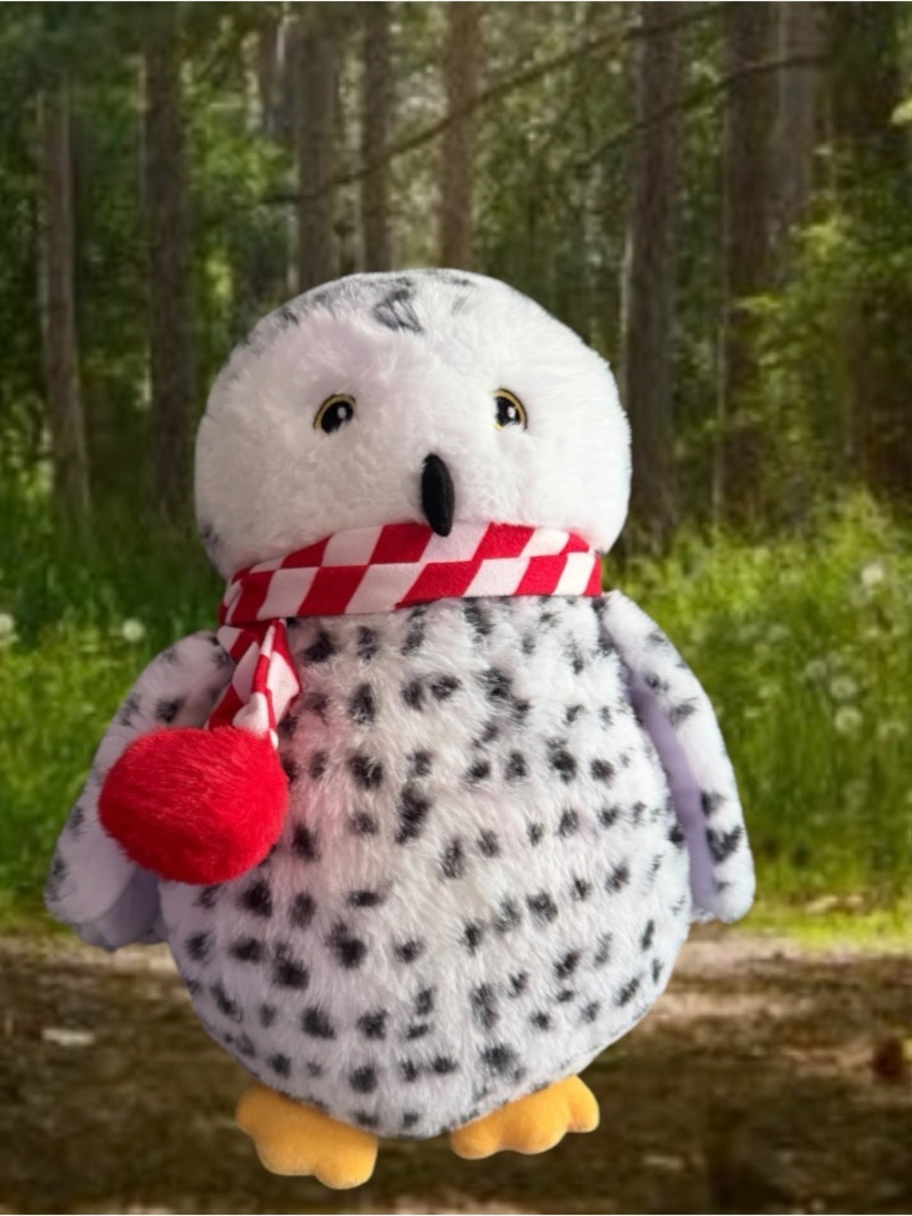 Petsmart Wonder Owl Plush Toy For Dog w/ Squeaker 13" Stuffed Scarf 2025 NWT